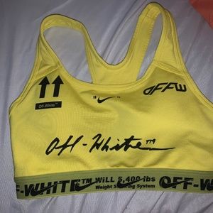 Off White sports bra